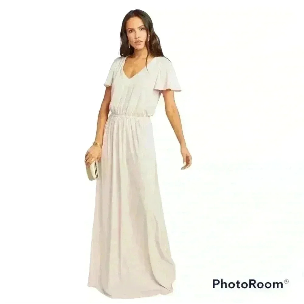 Show Me You Mumu Michelle Flutter Maxi Dress